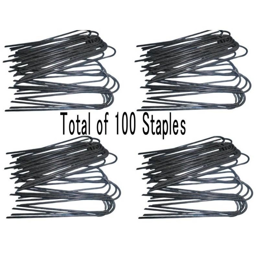 (100 Pk) 6" Sod, Irrigation, Fencing, Staples Round Top, 11 Gauge